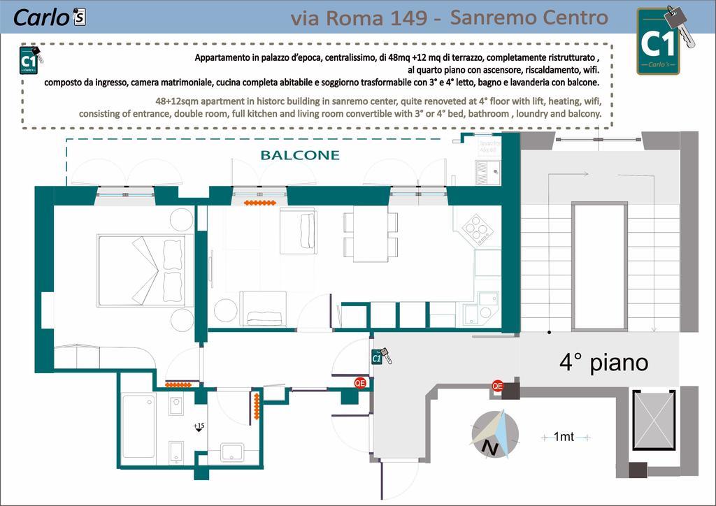Carlo'S B149C - Sanremo Center Suite - Da Carlo - Kültér fotó